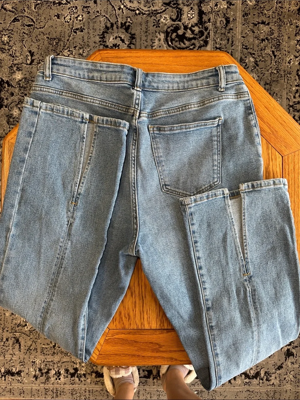 *MICHAEL KORS* Light Blue Denim Jeans w/ Front Split Leg Size 12